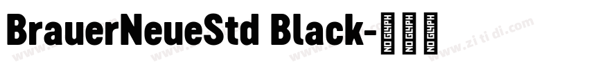 BrauerNeueStd Black字体转换